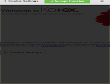 Tablet Screenshot of kotexfits.com